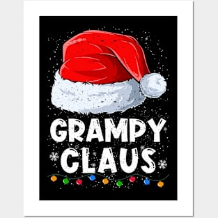 Grampy Claus Christmas Santa Family Matching Pajama Posters and Art